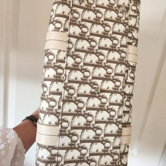 CHRISTIAN DIOR Y2K Brown Canvas Diorissmo Embroidery John Galliano Ltd Ed Purse - Picture 9 of 16